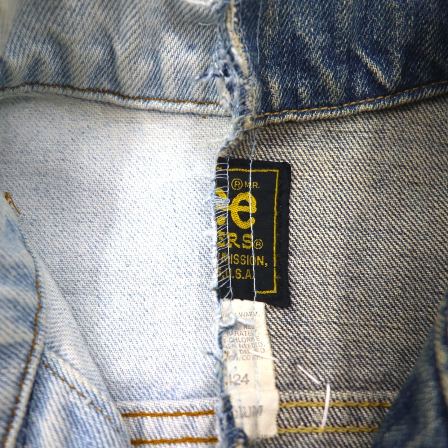 Y.A.R.N. × 90s Lee Riders リメイク 再構築 ニット クロス デニムジャケット Knit Cross Denim Jacket Gジャン M ハンドメイド