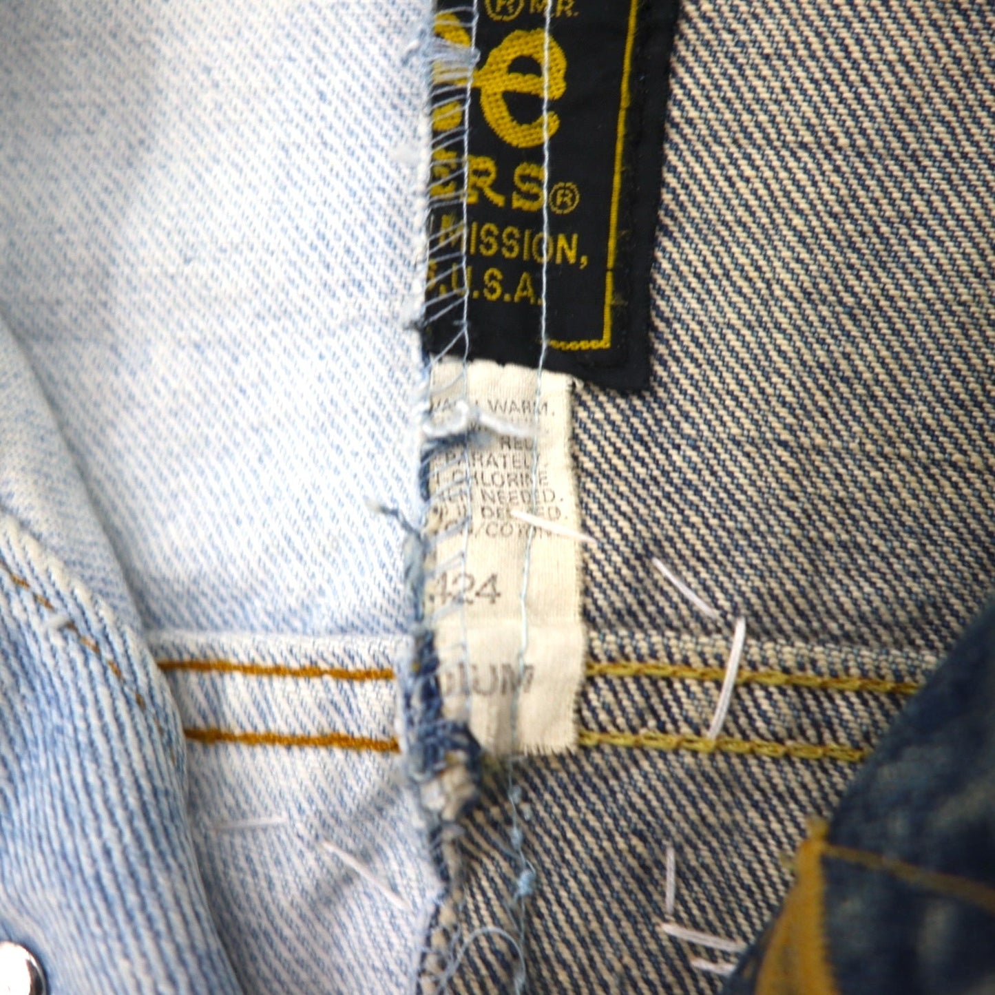 Y.A.R.N. × 90s Lee Riders リメイク 再構築 ニット クロス デニムジャケット Knit Cross Denim Jacket Gジャン M ハンドメイド