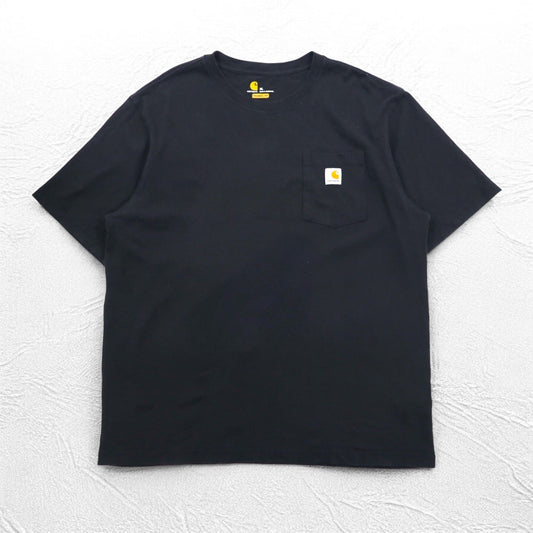 carhartt ポケット Tシャツ ポケTee XL ブラック コットン ORIGINAL FIT グアテマラ製