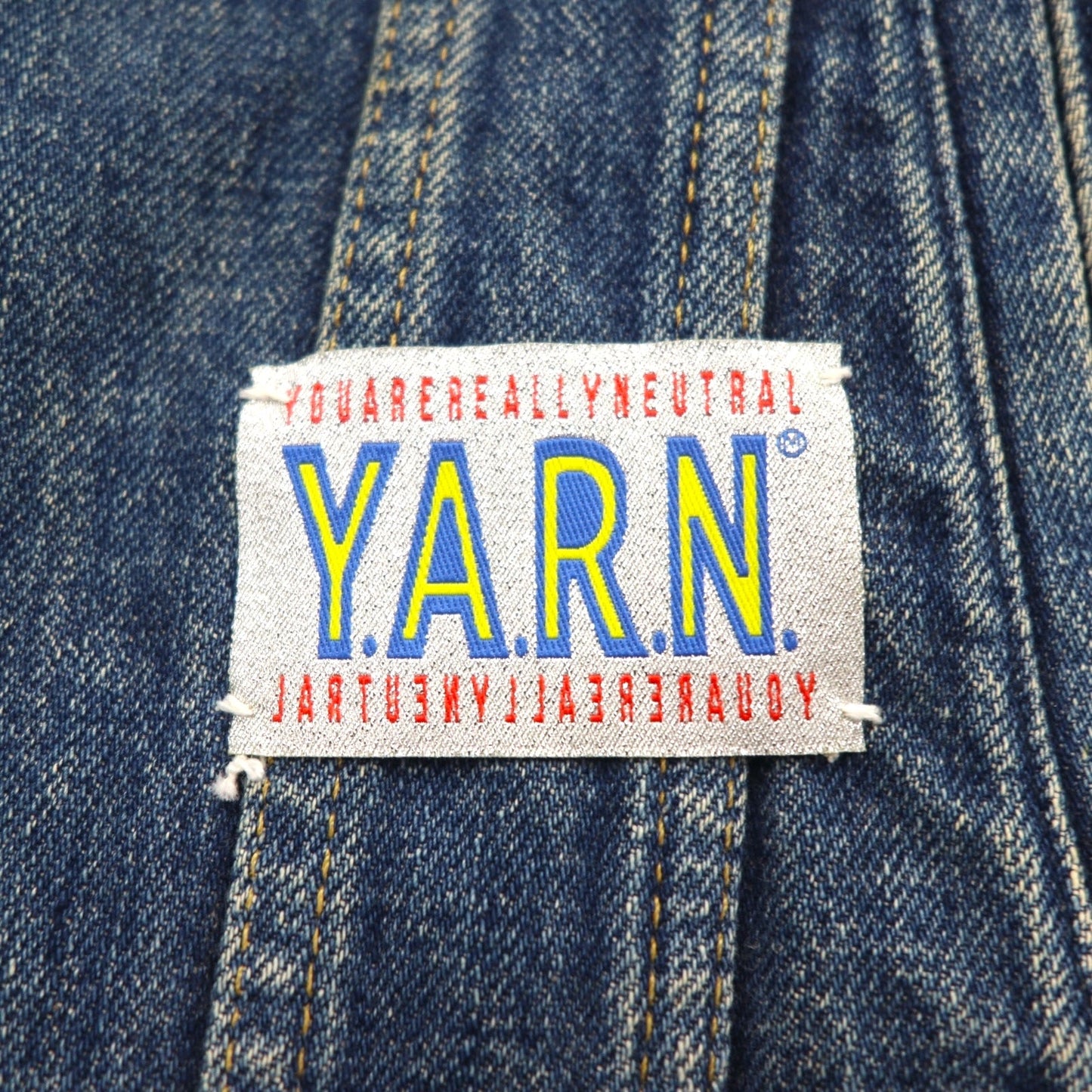 Y.A.R.N. × 90s Lee Riders リメイク 再構築 ニット クロス デニムジャケット Knit Cross Denim Jacket Gジャン M ハンドメイド