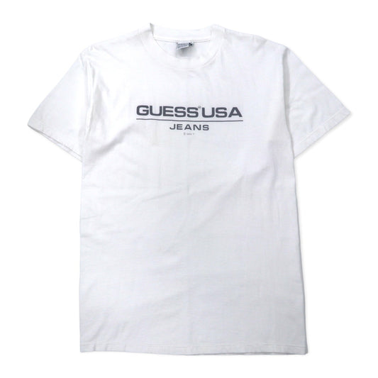GUESS U.S.A. 90年代 ロゴプリント Tシャツ M ホワイト コットン メキシコ製