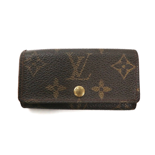 LOUIS VUITTON 4連キーケース ブラウン PVC モノグラム ミュルティクレ4 M62631 USA製