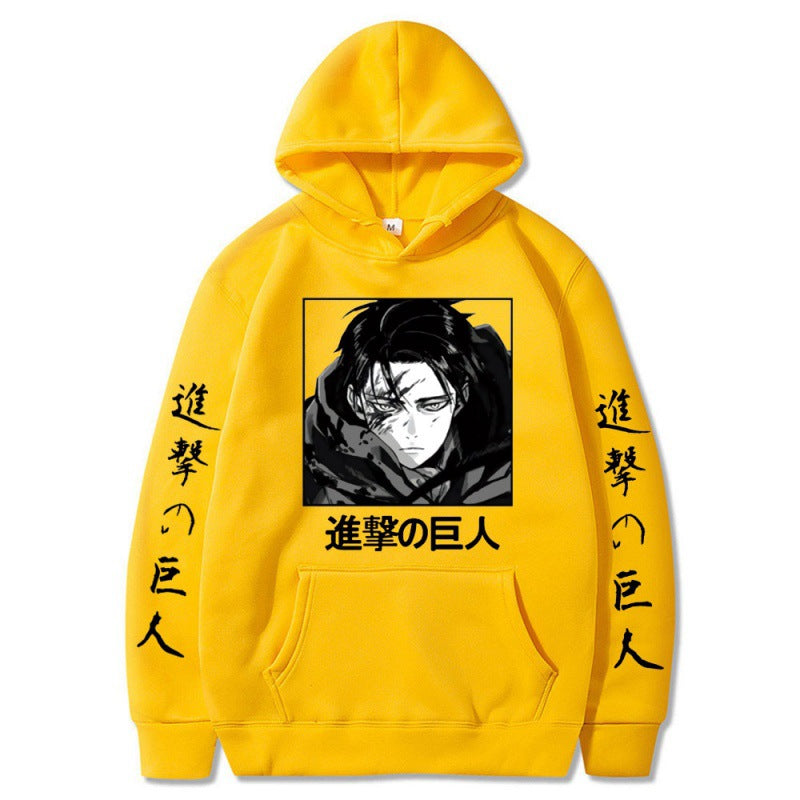 Attack on Titan plus velvet plus size couple hoodie cross-border hooded sweatshirt anime hoodie