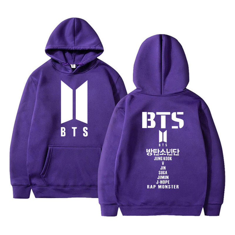 Adult Street Style Hoodie BTS Sweater Women's Youth League Surrounding Cheerleaders Hedging Casual Women's Sweater Sweater