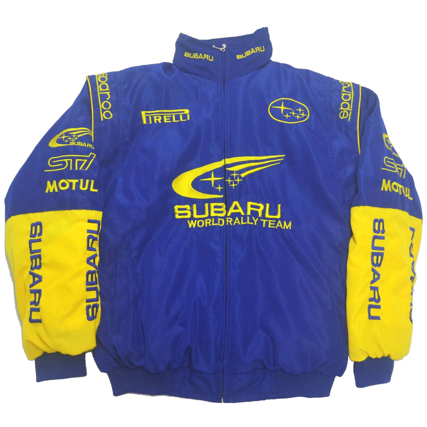 F1 Racing Suit College Style Retro Style Autumn and Winter Jacket Cotton Subaru Jacket Fully Embroidered A083A084