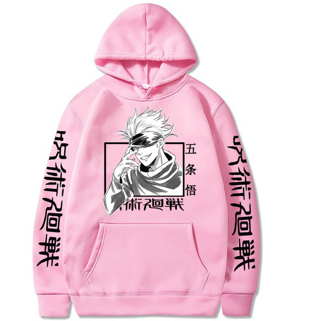 Jujutsu Kaisen Hoodie Hip Hop Anime Truien Tops Losse Lange Mouwen Herfst Man Doek