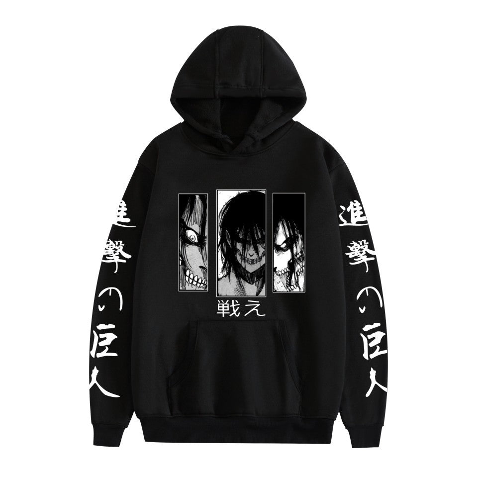 Attack on Titan peripheral European size hot-selling printed pullover for men and women