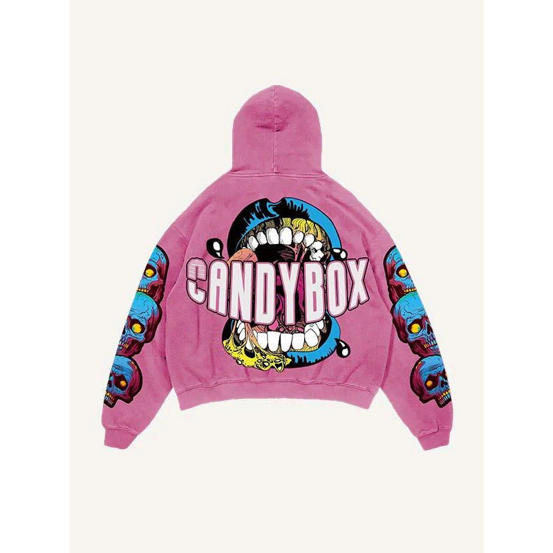 2025 new skull skeleton 3d print sweatshirt men's trendy pullover hoodie