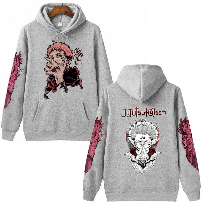 Jujutsu Kaisen Unisex Anime Hoodie Truien Tops Lange Mouwen Hip Hop Streetwear