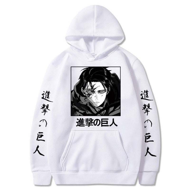 Attack on Titan plus velvet plus size couple hoodie cross-border hooded sweatshirt anime hoodie