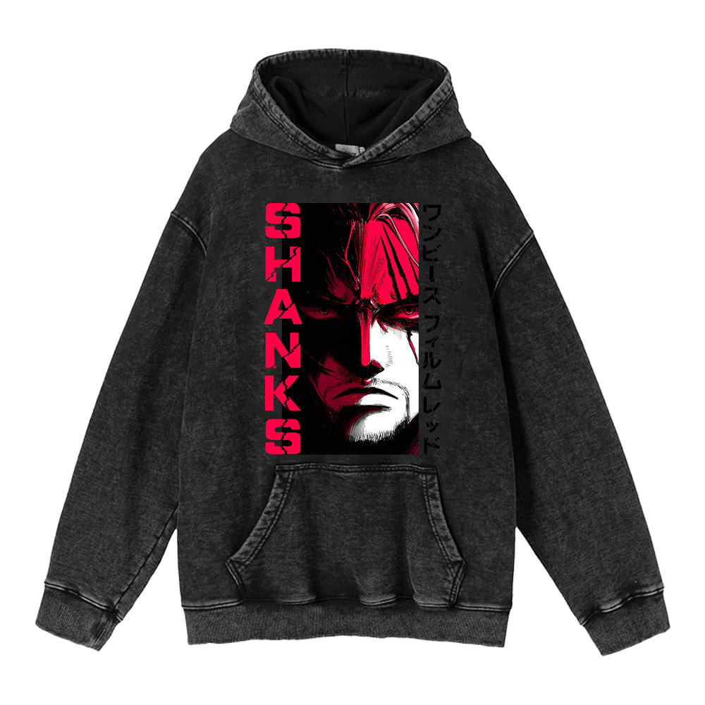 Luffy Zoro anime street retro cotton sweatshirt street fashion hooded sweatshirt