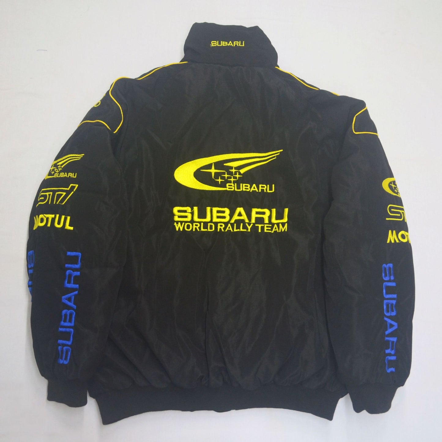 F1 Racing Suit College Style Retro Style Autumn and Winter Jacket Cotton Subaru Jacket Fully Embroidered A083A084