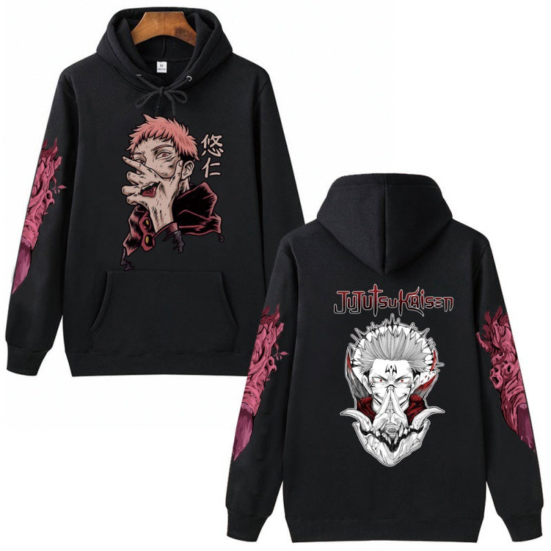 Jujutsu Kaisen Unisex Anime Hoodie Truien Tops Lange Mouwen Hip Hop Streetwear