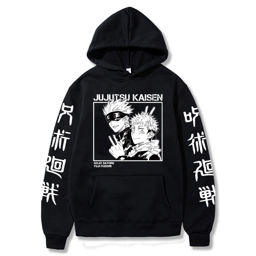 Jujutsu Kaisen Hooded Sweatshirts Anime Hoodie Gojo Satoru C