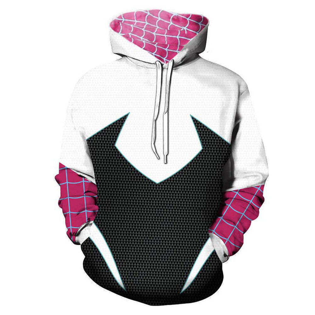 3D digital printing Spider-Man New Era Little Black Spider cosplay anime zipper cardigan hooded sweatshirt