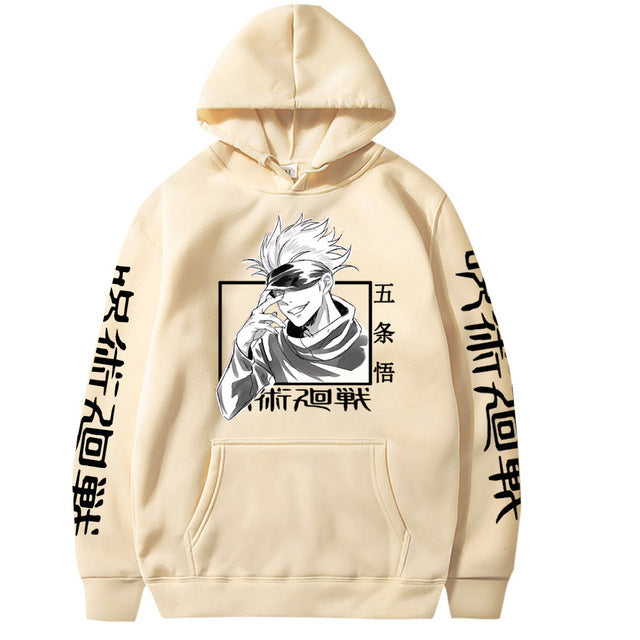 Jujutsu Kaisen Hoodie Hip Hop Anime Truien Tops Losse Lange Mouwen Herfst Man Doek