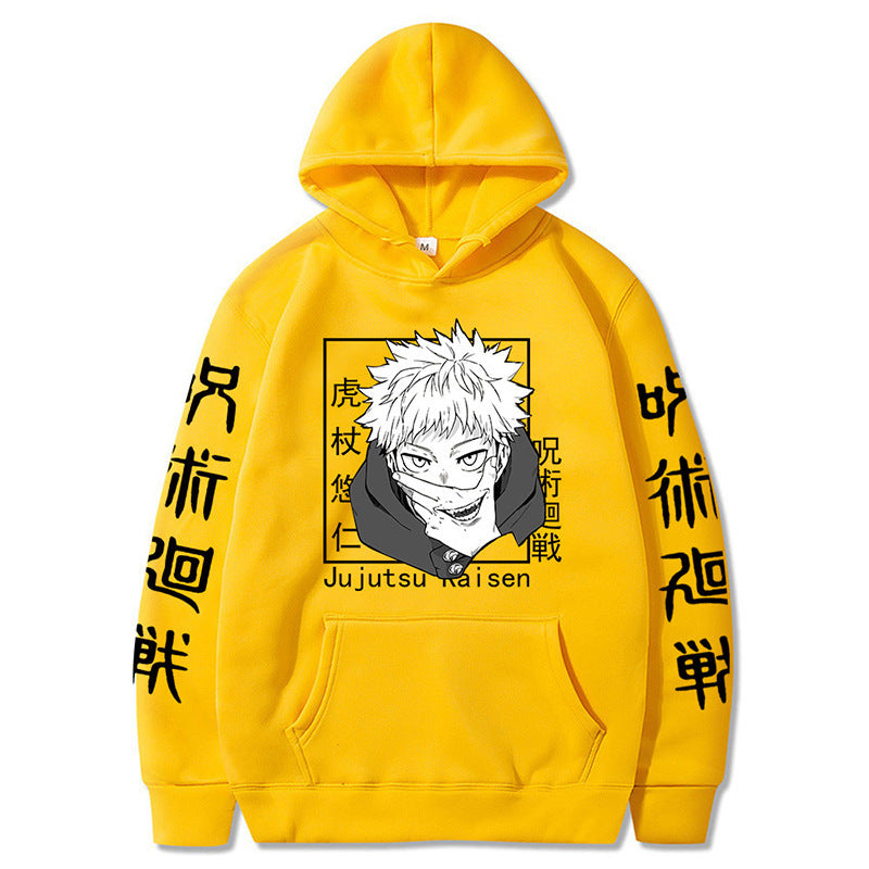 2023 New Anime Knotweed Hisahito Cartoon Printed Hoodie Sweatshirt for Men and Women Spells Return to the Animation Hoodie