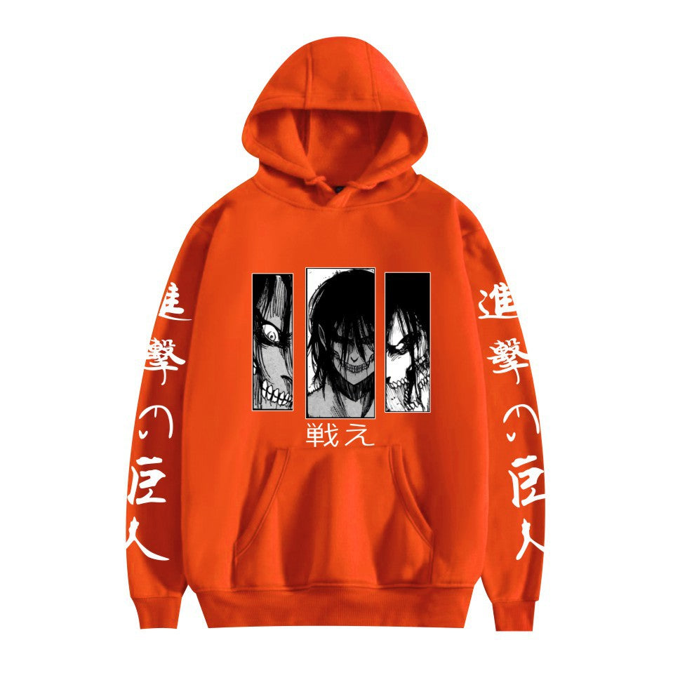 Attack on Titan peripheral European size hot-selling printed pullover for men and women