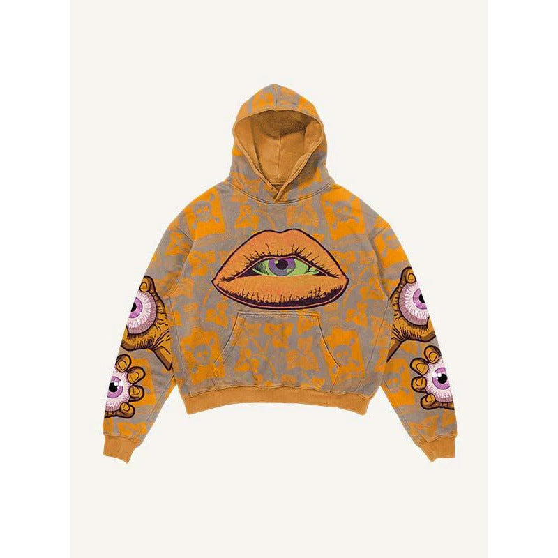 2025 new skull skeleton 3d print sweatshirt men's trendy pullover hoodie