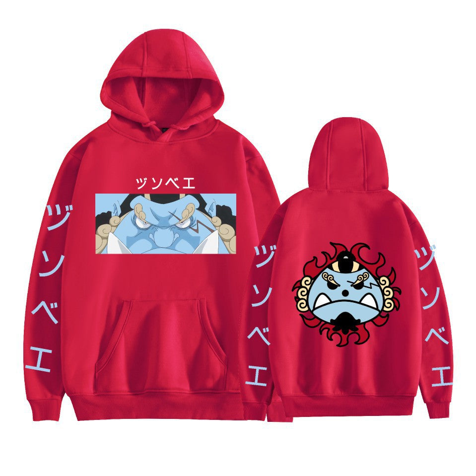 One Piece peripheral printed pullover sweatshirt for men and women