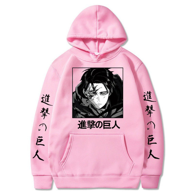 Attack on Titan plus velvet plus size couple hoodie cross-border hooded sweatshirt anime hoodie