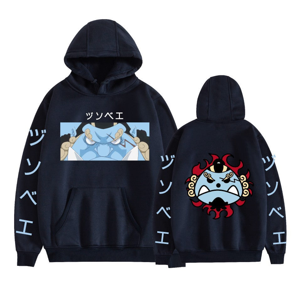 One Piece peripheral printed pullover sweatshirt for men and women