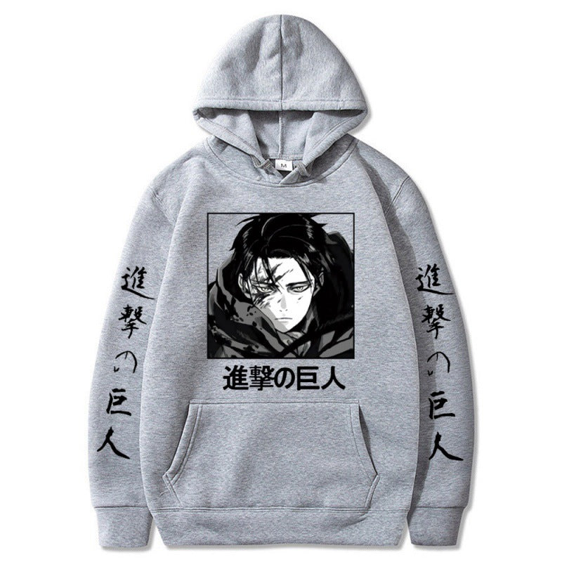 Attack on Titan plus velvet plus size couple hoodie cross-border hooded sweatshirt anime hoodie