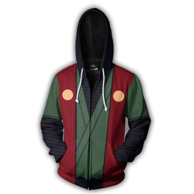 Naruto Akatsuki 3D printed-zip hoodie jacket coat