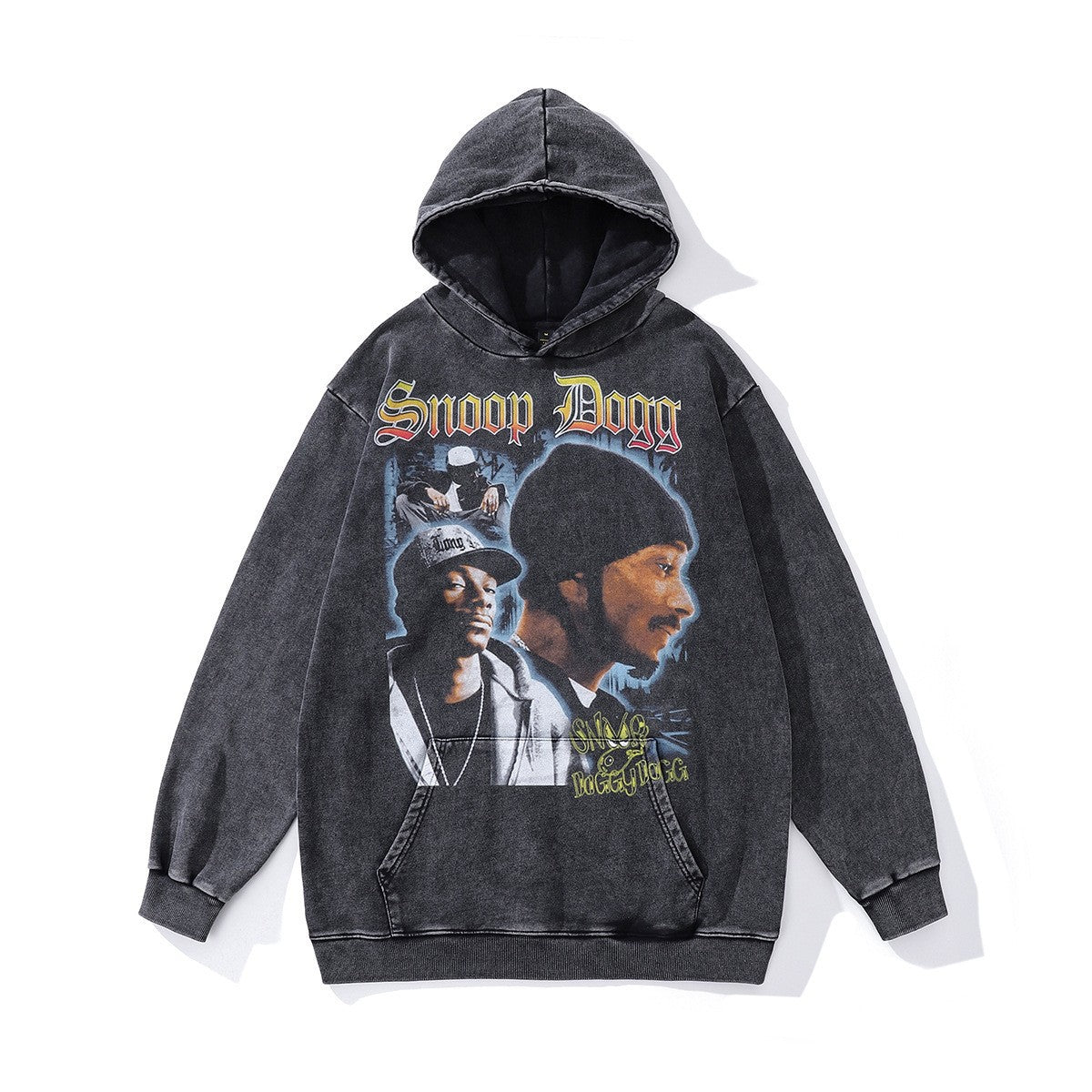 High version B family BB kangaroo pocket fleece hoodie heavy industry wash water old effect OS loose version couple models wholesale