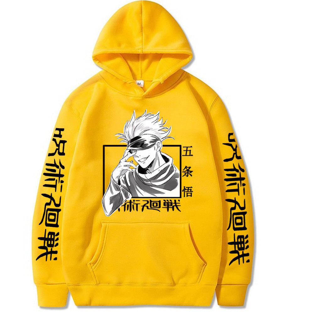 2023 New Anime Knotweed Hisahito Cartoon Printed Hoodie Sweatshirt for Men and Women Spells Return to the Animation Hoodie