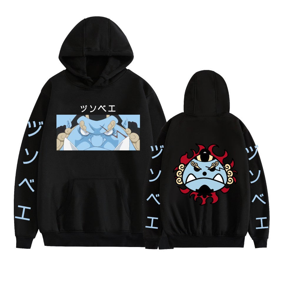 One Piece peripheral printed pullover sweatshirt for men and women