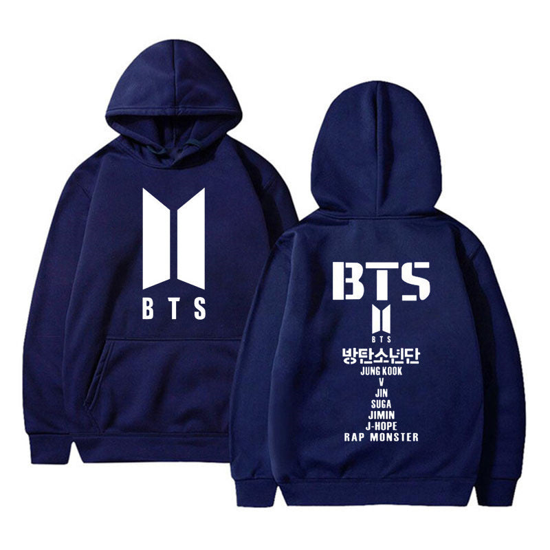 Adult Street Style Hoodie BTS Sweater Women's Youth League Surrounding Cheerleaders Hedging Casual Women's Sweater Sweater