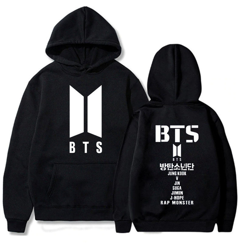Adult Street Style Hoodie BTS Sweater Women's Youth League Surrounding Cheerleaders Hedging Casual Women's Sweater Sweater