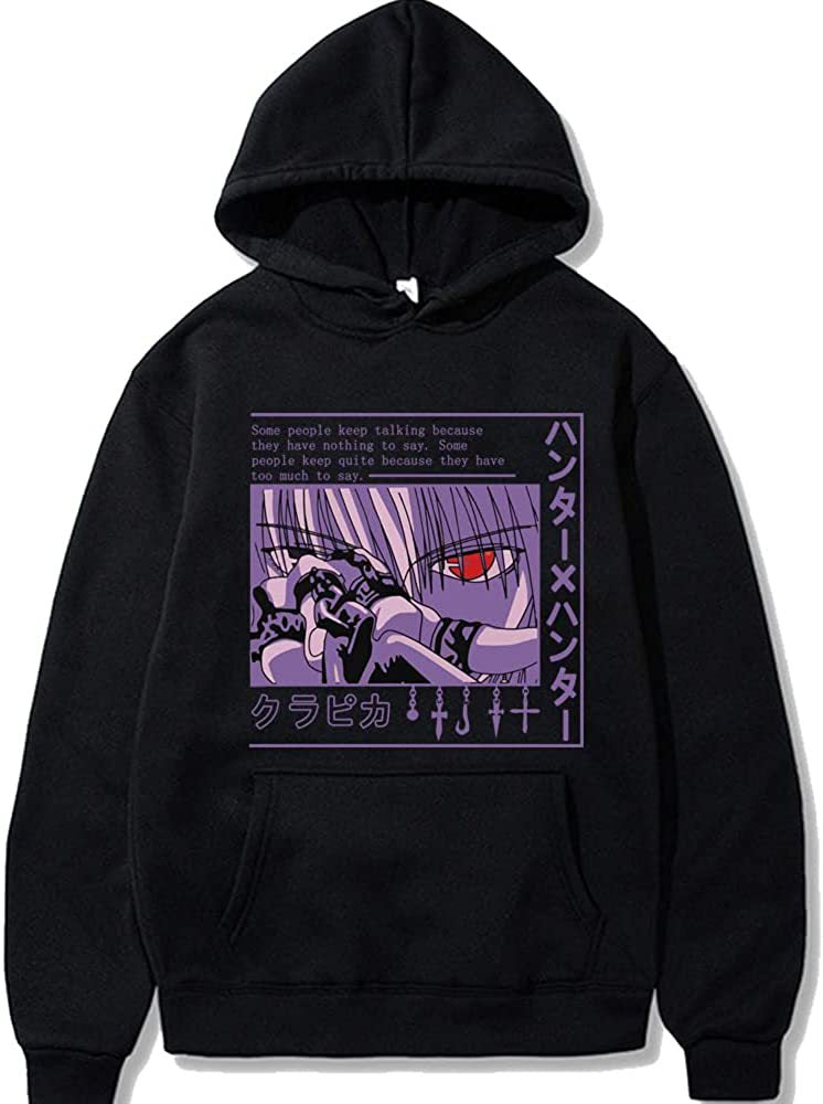 Large size men and women couple sweater trendy hooded hoodie anime hoodie