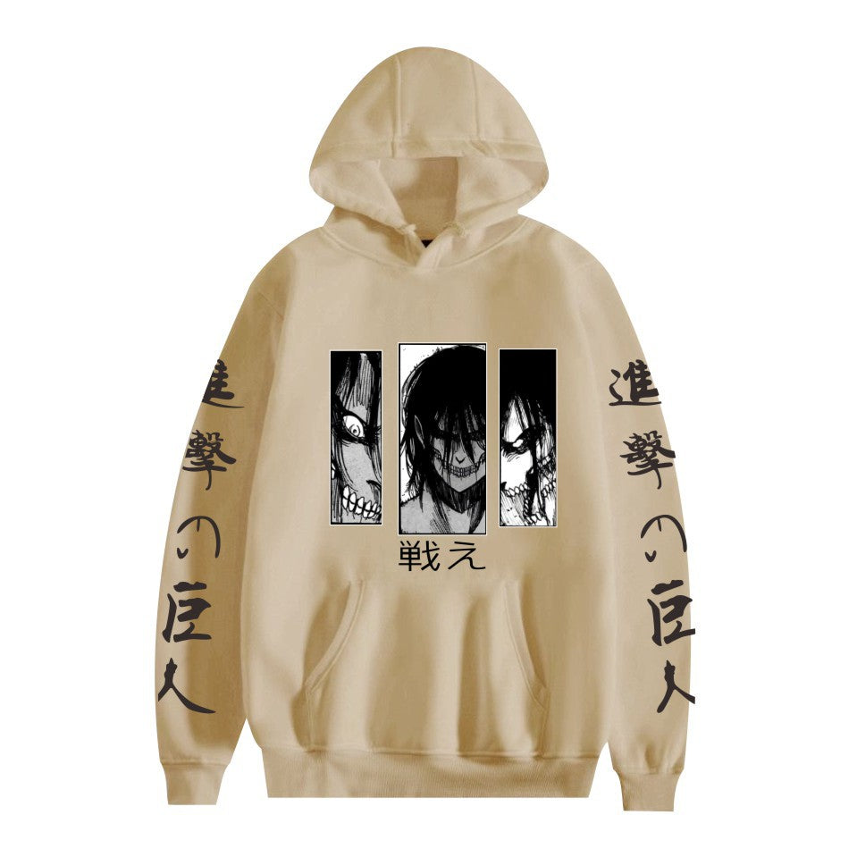 Attack on Titan peripheral European size hot-selling printed pullover for men and women