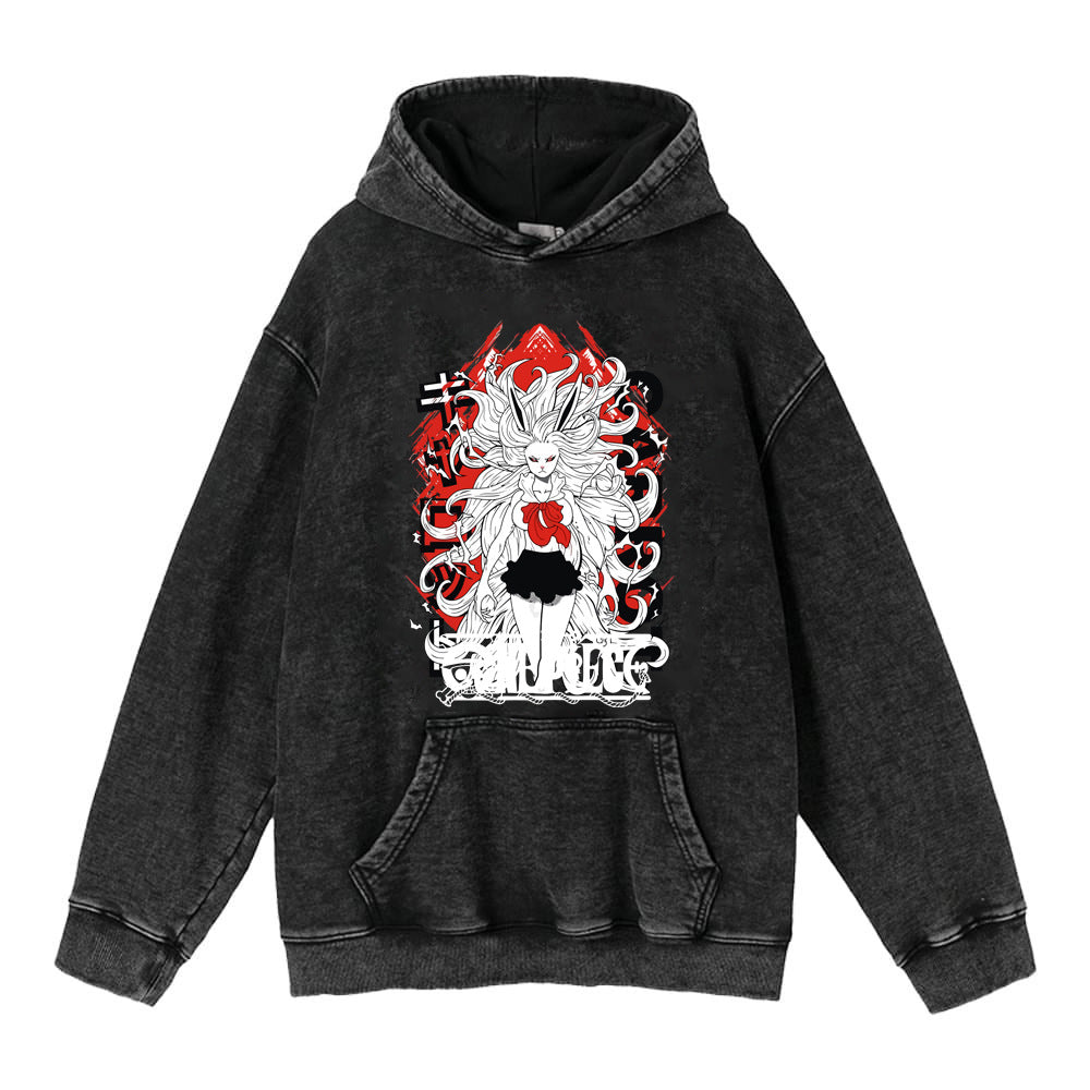 Luffy Zoro anime street retro cotton sweatshirt street fashion hooded sweatshirt