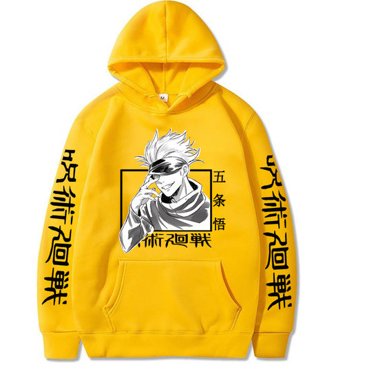 Jujutsu Kaisen Hoodie Hip Hop Anime Truien Tops Losse Lange Mouwen Herfst Man Doek