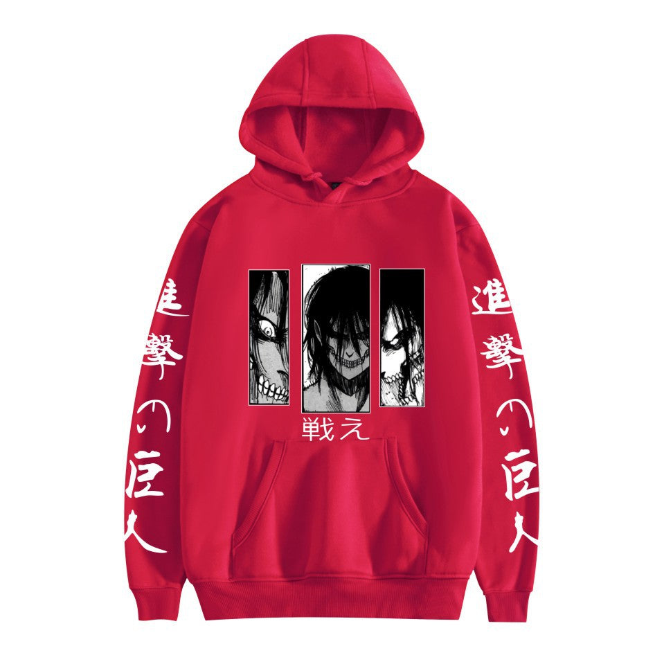 Attack on Titan peripheral European size hot-selling printed pullover for men and women