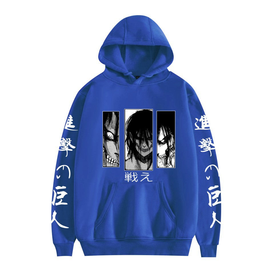 Attack on Titan peripheral European size hot-selling printed pullover for men and women