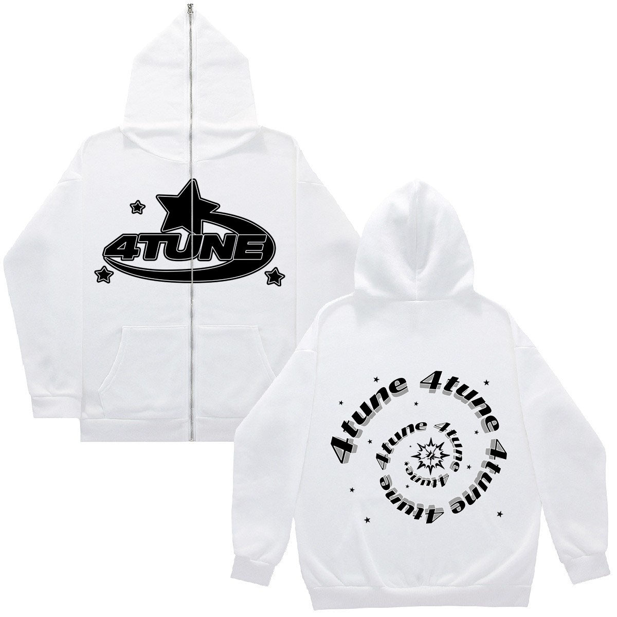 2023 cross-border new product tune trendy men's full face zipper sweatshirt American retro Y2K sweatshirt men's casual jacket