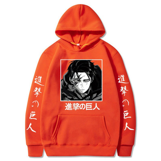 Attack on Titan plus velvet plus size couple hoodie cross-border hooded sweatshirt anime hoodie