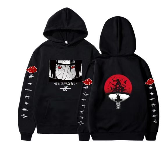 Large size men and women couple sweater trendy hooded hoodie anime hoodie
