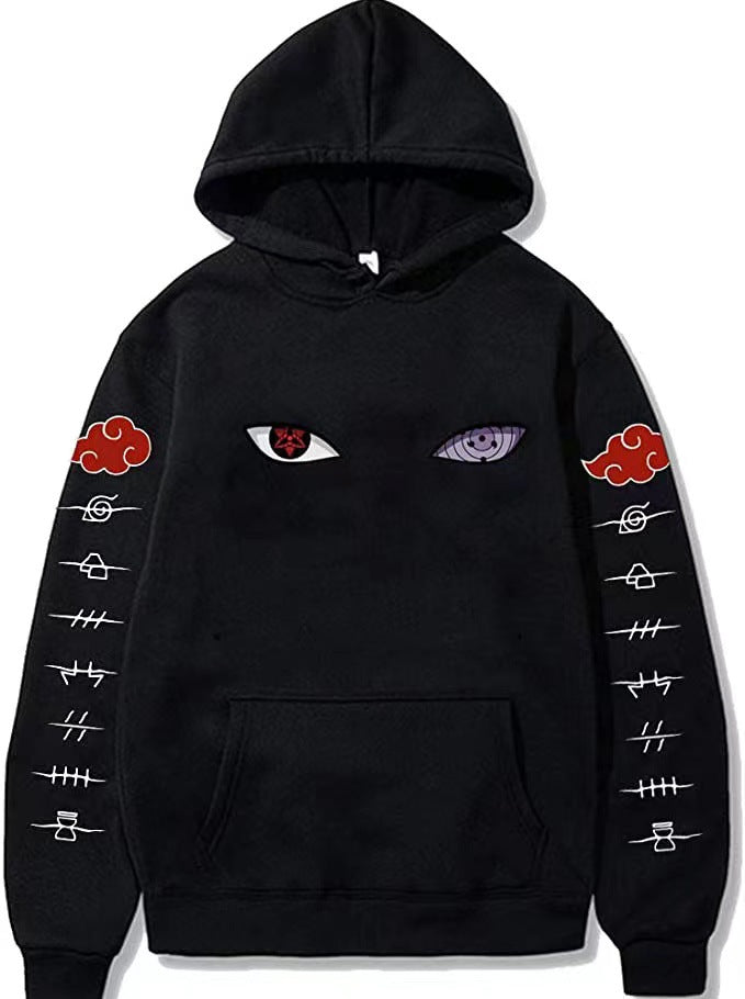 Large size men and women couple sweater trendy hooded hoodie anime hoodie