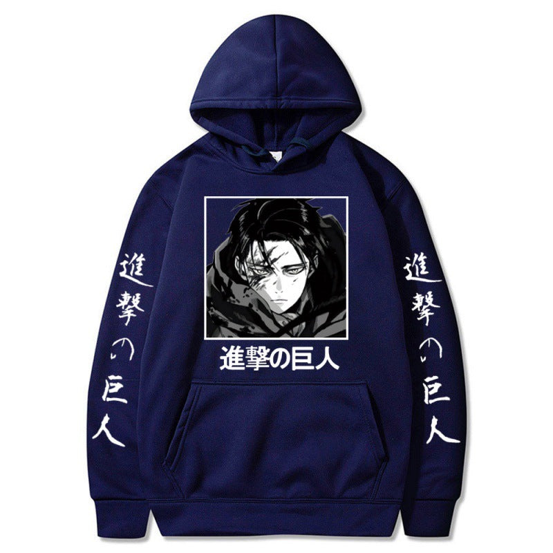 Attack on Titan plus velvet plus size couple hoodie cross-border hooded sweatshirt anime hoodie