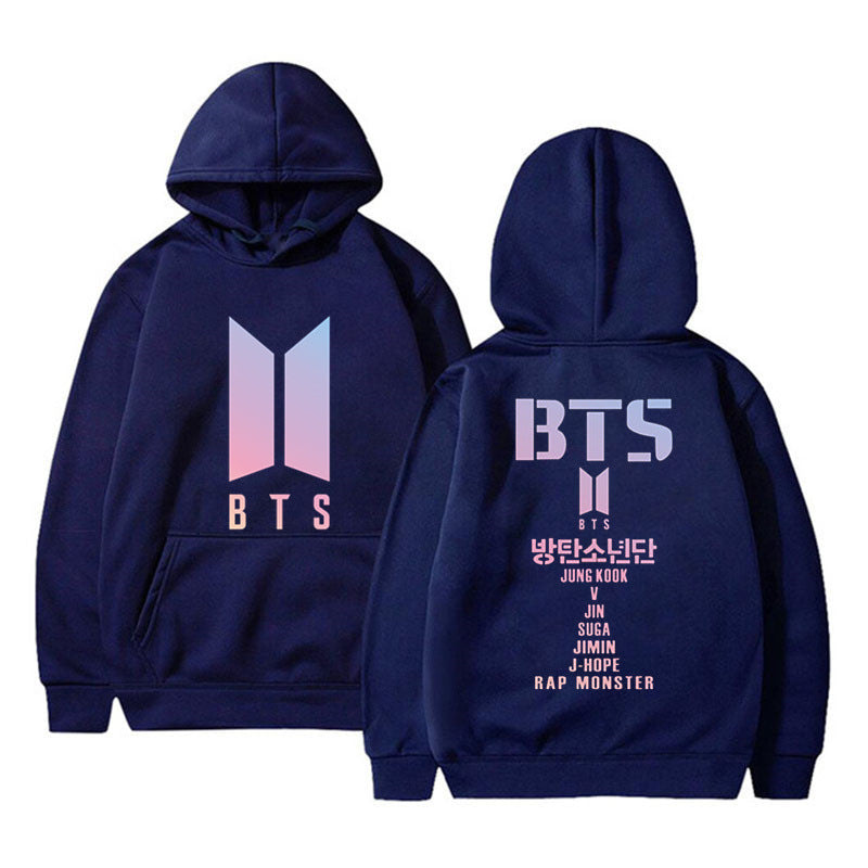 Adult Street Style Hoodie BTS Sweater Women's Youth League Surrounding Cheerleaders Hedging Casual Women's Sweater Sweater