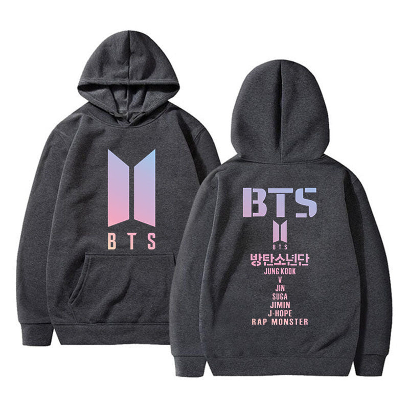 Adult Street Style Hoodie BTS Sweater Women's Youth League Surrounding Cheerleaders Hedging Casual Women's Sweater Sweater