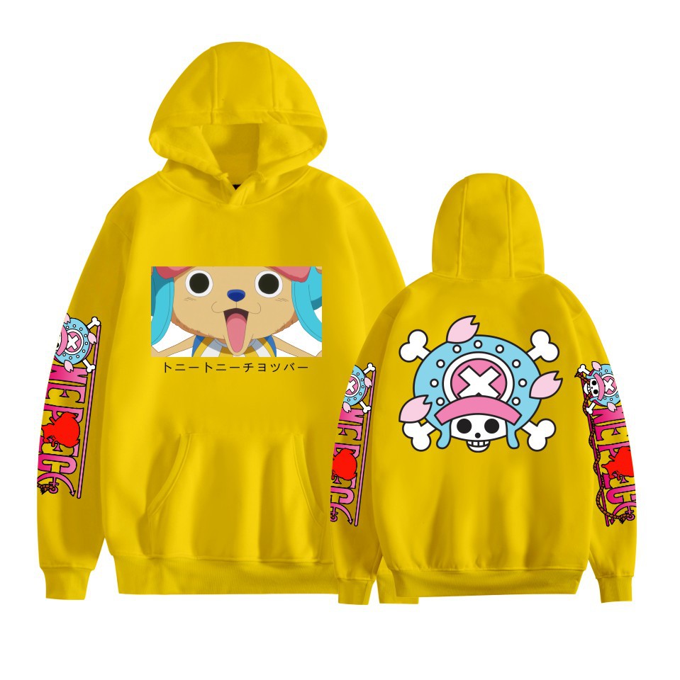 Japanese anime One Piece Straw Hats peripheral series anime fashion casual hooded sweatshirt