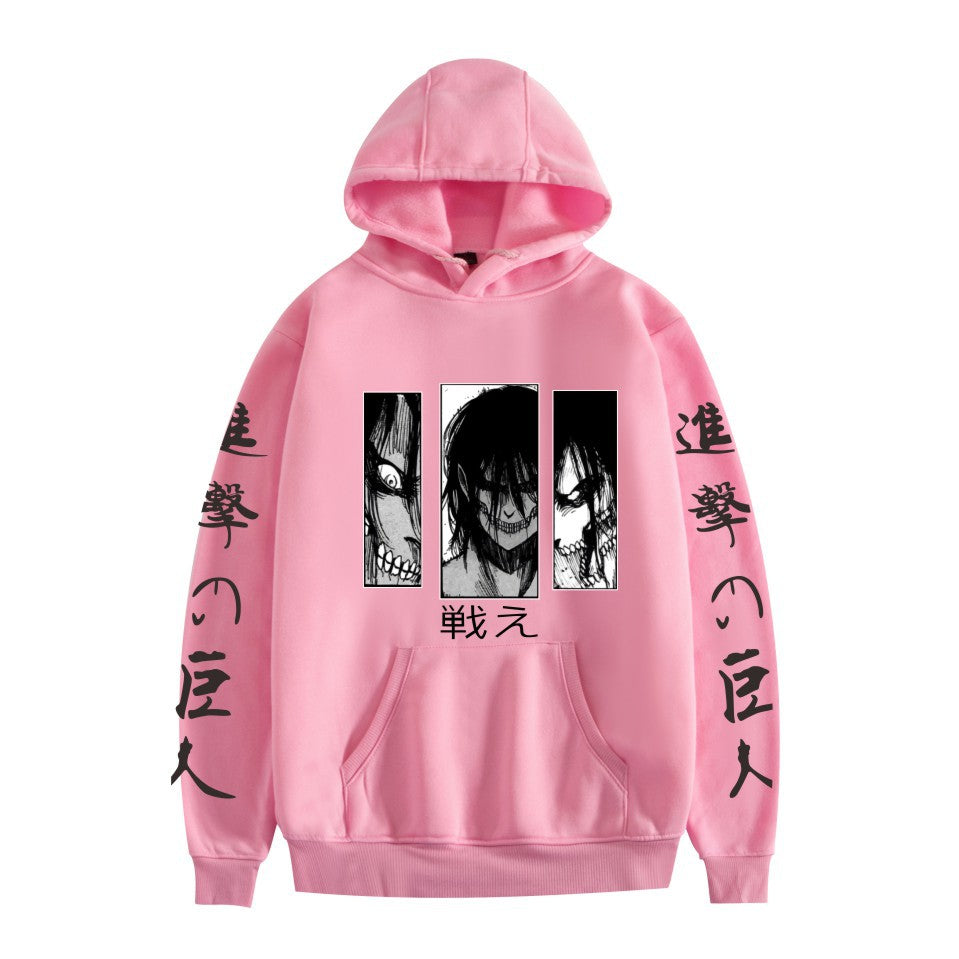 Attack on Titan peripheral European size hot-selling printed pullover for men and women