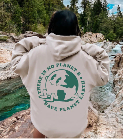 European and American all-match Christmas theme sweatshirt with full print floral Christmas elements and letter hooded sweatshirt with casual style