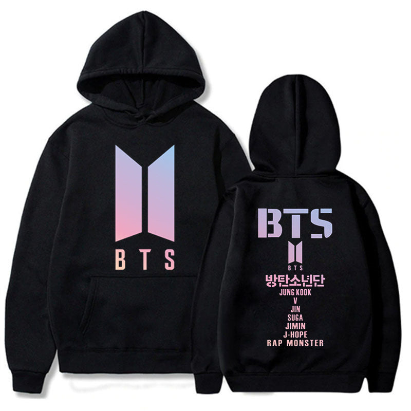 Adult Street Style Hoodie BTS Sweater Women's Youth League Surrounding Cheerleaders Hedging Casual Women's Sweater Sweater